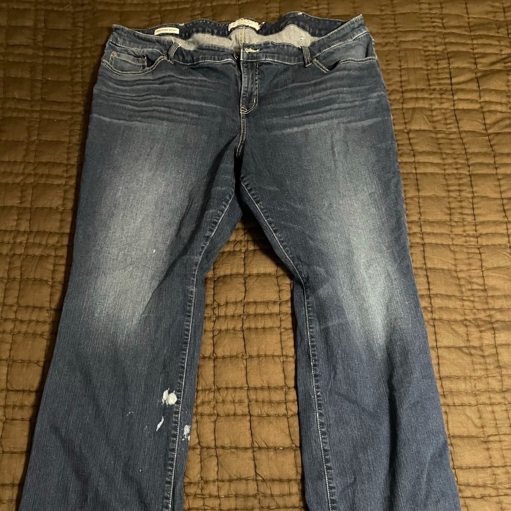 Lane Bryant relaxed denim bootcut jeans size 24